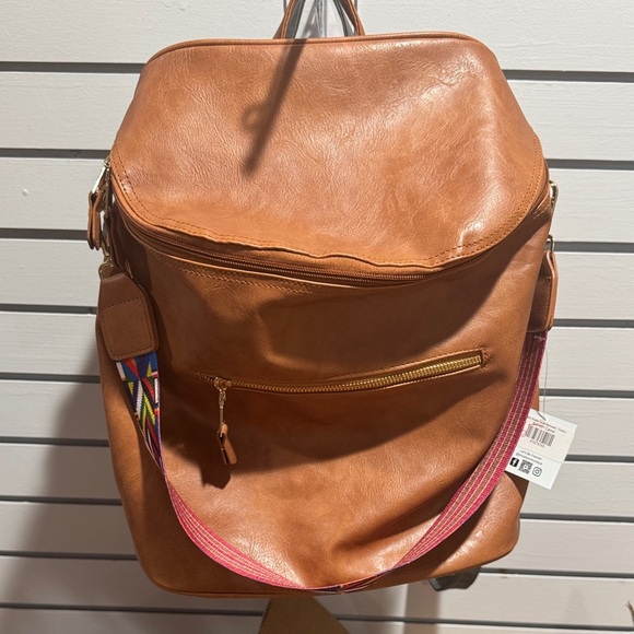 Backpack with Multicolor Strap - Picture 1 of 4